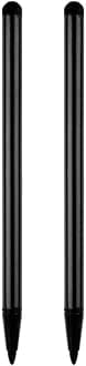 2 x Black Stylus Pen for Universal Touch Screen Devices - Compatible with iPad, Samsung Galaxy and Smartphones