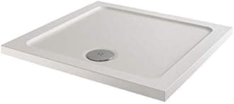 Sponsored Ad – 800 x 800 x 45mm White Bathroom Shower Tray for Enclosures Cubicles & Wet Room with Waste, Square