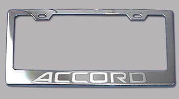 Honda Accord Chrome License Plate Frame