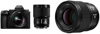 LUMIX S5II Mirrorless Camera (DC-S5M2XWK) with LUMIX S Series 100mm F2.8 Macro Lens (S-E100)