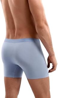 Premium Men's Naked Feeling Air Micro Modal Boxer Briefs 3" - 3X Softer Than Cotton - Snug-Fit Athleisure Trunks