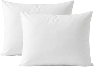 Anti-Bug and Waterproof Zipped Pillow Protector Pack of 2 - Soft and Comfortable Pillowcase Protectors - Ant-Allergy and Breathable Pillow Cover. (2 x Anti-Bug-Zipped)