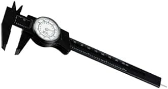PRECISE 6" - 150mm | Non-Rust, Non-Magnetic Plastic Dial Vernier Caliper | Textured Thumb Wheel | With Depth Probe | Dual SAE & Metric Scale | Designed For Precise Measurements For Multi-Purpose Tasks