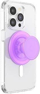 PopSockets Japan - PopGrip MagSafe Opal, Pink, Pink, Oplsnt, Translucent MagSafe, Round Pop Grip, Smartphone Grip & Stand