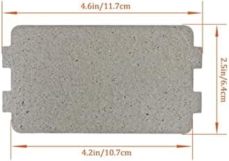 5 Pcs Microwave Oven Parts Waveguide Cover Universal Mica Sheet Microwave Oven Repairing Part for Kitchen Home Office Restaurant (2.5 Inch X 4.6 Inch)