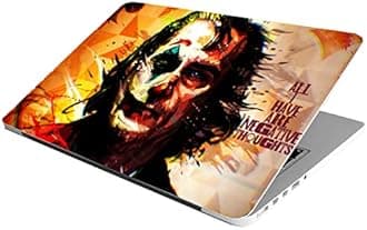 Laptop Skin Stickers Bubble-Free HD Quality Sticker for Laptops Upto 15.6" (Dustproof|Waterproof|Scratchproof|Reusable) - Joker