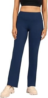 BlissClub Women High Rise Straight Pants