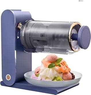 Istara Snow Cone Machine Electric - Shaved Ice Maker, Table-Top Ice Crusher for Kids and Family Portable Slushie Machine Incloudes 2 Ice Mold