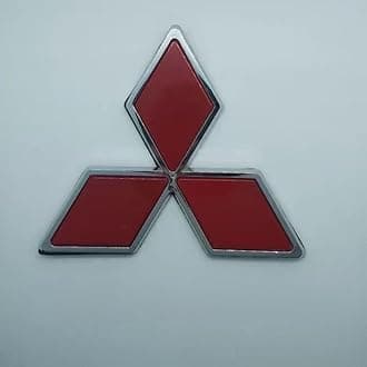 Car Emblem for Mitsubishi L200 Club,ABS Logo Automotive Front and Rear 3D Badge Car Decoration Styling Accessories,Red-M