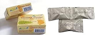(pack of 6) Allgau Grass Fed German Butter Unsalted. Includes HolanDeli Chocolate Mints.