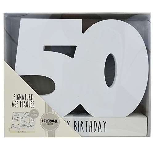 50th Birthday Signature Number