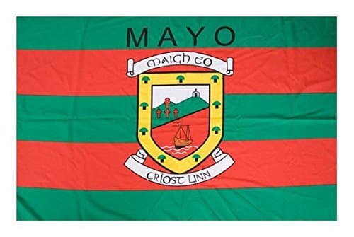 Mayo Mayo County GAA Green and Red Rectangular Flag for Sports Activities, Team Celebrations