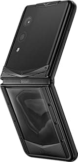 VERTU Quantum Flip Agate Series Android Smartphone,Snapdragon 8 Gen 4,6.9" OLED 120Hz Display,16GB RAM 1TB Storage,Quantum Privacy System,65W Fast Charging,Dual Screen Design(Celestial Dark)