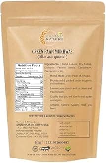 ORGANIC NATURE Green Paan Mukhwas 400 grams|Traditional Indian Mukhwas