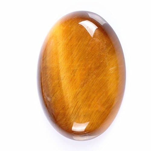 30x22mm Oval Cabochon CAB Flatback Semi-precious Gemstone Ring Face (Golden Tiger eye)