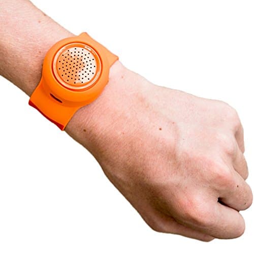 Jambanz 2.0 Wireless Water Resistant Rechargeable Bluetooth 4.0 Portable Silicone Slapband Speaker with Mic -  Tangerine/Orange