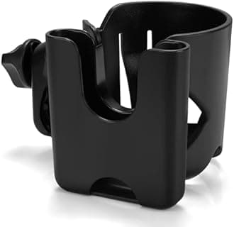 Accmor Stroller Cup Holder with Phone Holder, Universal 360° Rotatable Large Caliber Designed Bottle Cage for Bike, Stroller, Wheelchair, Walker, Scooter