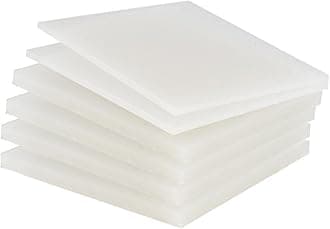 PP Polypropylene Sheet Plate Thickness 3mm-20mm Hard Sheet PVC Plate PP PE Sheet (0.4 m * 0.4 m * 4mm * 3 Pieces)