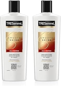 TRESemme Smooth & Shine, Conditioner, 190 Millilitre, For Silky Smooth Hair, With Biotin & Silk Protein, Deeply Moisturizes Dry & Frizzy Hair, For Men & Women (Pack of 2)