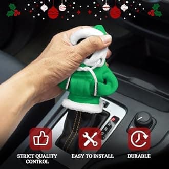 Hoodie Car Gear Shift Cover, Christmas Car Decor Gear Shift Knob Cover for Manual/Automatic Shift Knob, Car Interior Accessories Universal Fit Hoodie Gear Shift Cover