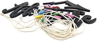 VAH Wooden Photo Frame with LED Light - photo wall hanging, memories wall hanging, hanging photo frames for wall decoration, moments wall hanging, photos hanging for wall decoration, wall decoration with light (Advanture with Light)