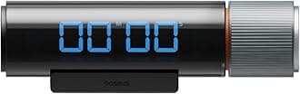 Baseus Heyo Magnetic Digital Countdown Timer for Kitchen, Study, Exam with Stopwatch Function - Black