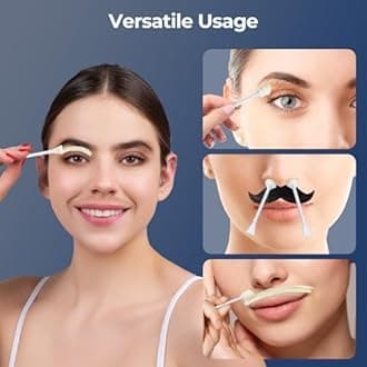 Suerbeaty Nose Wax Kit, Nose Hair Waxing Kit For Men, Black Ear Hair Removal Wax Kit, USB Quick Heating, Constant Temp