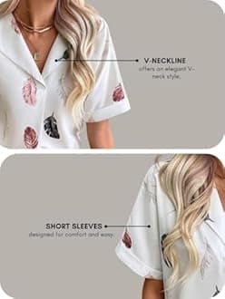 Leriya Fashion Women Crepe Oversized Shirt Korean Casual Short Sleeve Loose Fit Top | Summer Wear