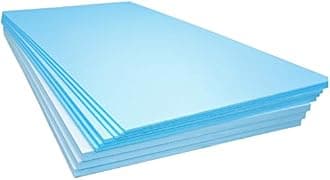 XPS Foam Insulation Boards 1200 x 600 x 10mm - Electric and Water Underfloor Heating Tile Laminate Underlay Thermal Extruded Polystyrene Insulation Sheets (21, 1200 x 600 x 10mm)