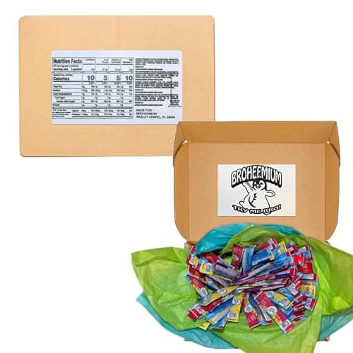 Broheemium Crystal Light Variety Pack 60 Flavored Drink Mix Packets in Lemonade Fruit Punch Raspberry Strawberry Flavors Bundles One Reusable Mood Straw Sugar-Free Hydration Anytime Anywhere!