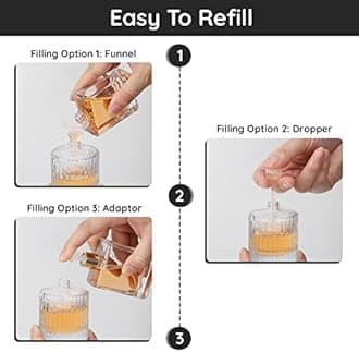 Segbeauty Vintage Perfume Bottles, 2 Packs 50ml Glass Cologne Refillable Perfume Bottle Atomizer Travel, Empty Clear Perfume Spray Bottle Essential Oil Container Sprayer Cologne Atomizer for Men Women