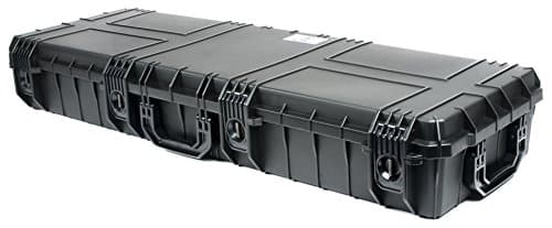 Seahorse SE1530 Black Gun case, with Solid Layered Foam Interior and 2 Metal keyed Locks.