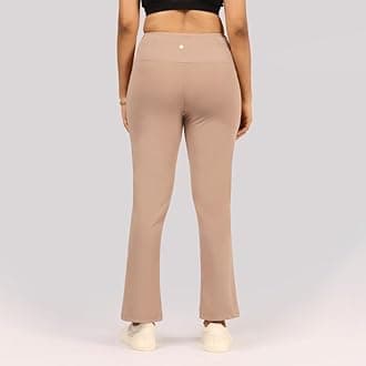 BlissClub Ultimate Straight Pants Trousers for Women with High Waist, Formal Pant for Women Office Wear with Wide Waistband
