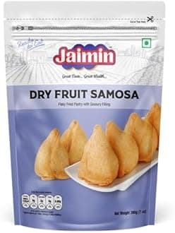 Jaimin Dry Fruit Samosa, A flaky fried pastry with a savoury filling,200g