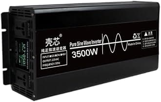 1600w 3000w 3500w Pure Sine Wave Inverter Charger, 12v 24v 48v Dc to 110v Ac Converter Power Inverter for Outdoor Work, Night Market Stalls, Home Applianceswith LCD Display