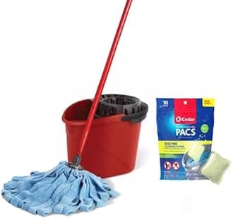 O-CedarQuickwring Bucket & MF Cloth Mop + 1 Citrus PAC (Variety Pack)