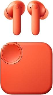 Buds 2 Wireless Earbuds Compatible with CMF 48 dB Hybrid ANC, 55 Hours Battery Life, 11 mm PMI Driver, 6 HD Microphones and Spatial Audio, IP55 Waterproof (Orange)