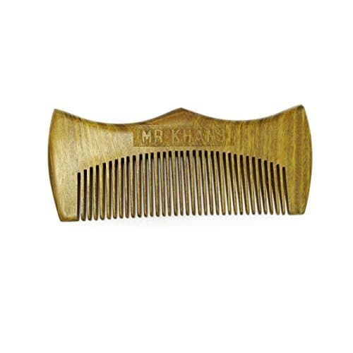The Original Mr Khans Beard Comb Hand Made- Engraved- Beautifully Crafted- Sandalwood by Mr Khans