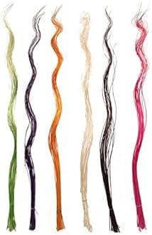 XL 5/6 Foot Decorative Glitter Sticks! Dried Artificial Flowers Twig Branch[Green,5 Foot (Approx 20)]