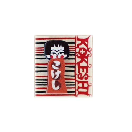 Kokeshi Mini Sticky Notes 50 Sheets Color Red