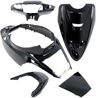 JOG ZR 3YK 3090 Motorcycle Parts Center JogZR Genuine Type Exterior Set, 3-Piece Set, Black, Painted Cowl, Yamaha