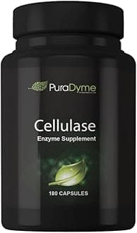 PuraDyme - Cellulase Enzyme Supplement, Supports Digestive Health, 180 Capsules
