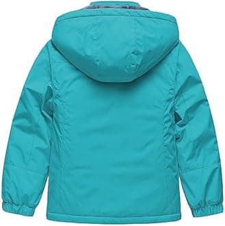 CREATMO US Girl's Waterproof Ski Jacket Warm Winter Snow Coat Windproof Snowboarding Rain Jacket