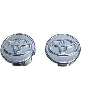 Fabbay Car Alloy Wheel Cap Wheel Hub Caps Centre Cover Compatible/Replacement for Etios/Etios Liva/Etios Cross/Corolla Altis (2 Pieces)