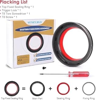WYWY.Wide Dust Bin Bucket Sealing Ring Replacement for Dyson V11 V15 SV14 SV1...