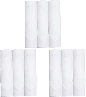 Symbol Premium Men's Cotton White Handkerchief (Available in Combo Packs)