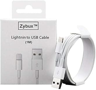 Fast Charging & Data Sync USB Cable Compatible For iPhone 6/6S/7/7+/8/8+/10/11/12/ Air/Mini/iPod and iOS Devices(White)