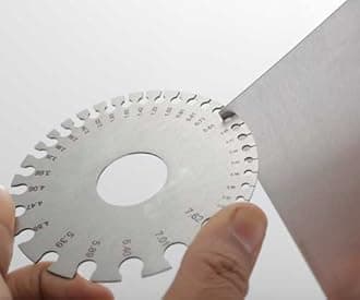 Kristeel S. W. G. 1505 Steel Round Wire Gauge (Silver and Grey, 1-32)