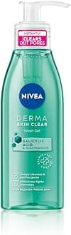 Derma Skin Clear Wash Gel (150ml), Deep Cleansing Face Wash Gel, Salicylic Acid Face Wash Enriched with Niacinamide to Cleanse Pores and Remove Impurities