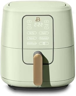6 Qt Air Fryer With Turbocrisp Technology And Touch-Activated Display, Sage Green By Drew Barrymore, Adjustable Temperature Ranges